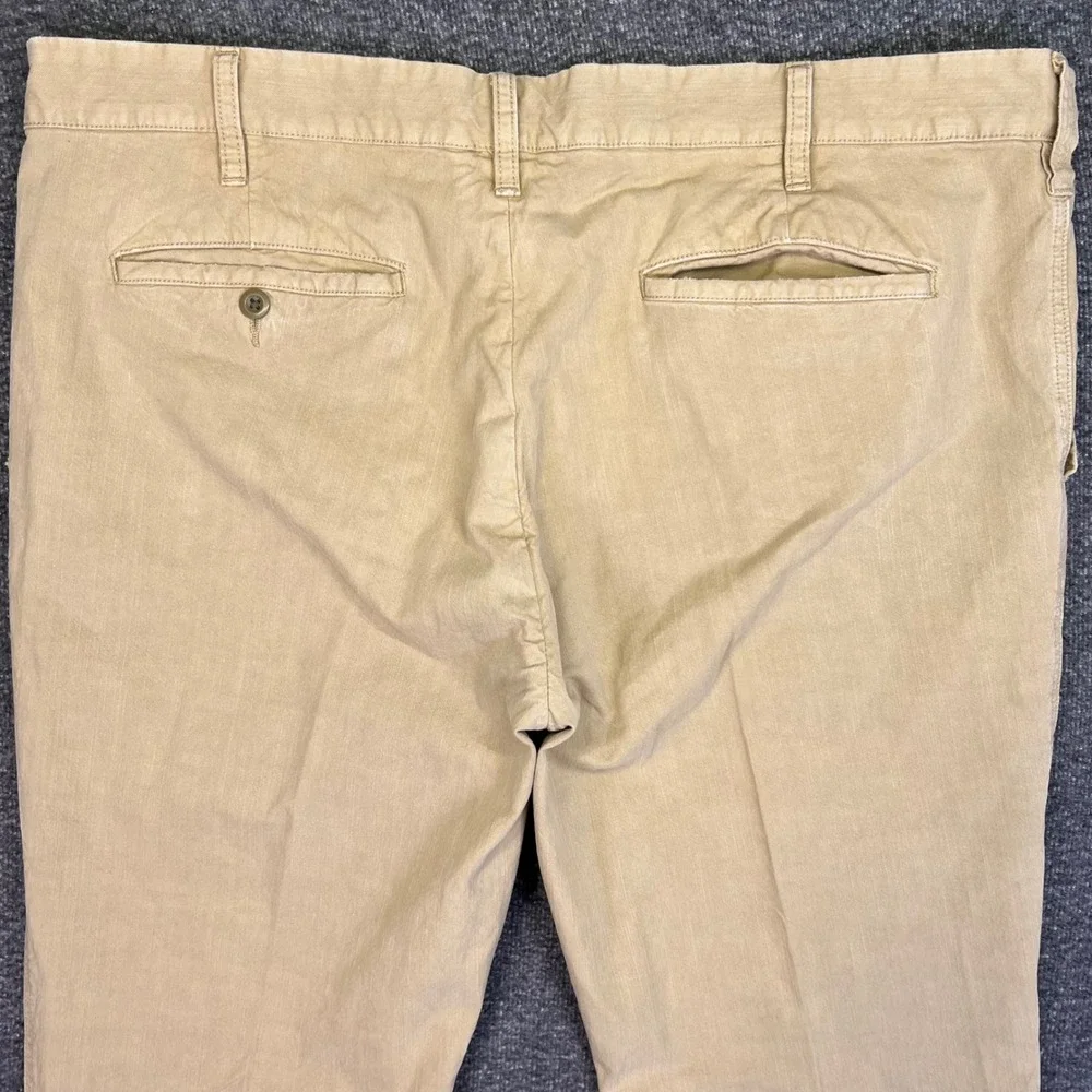 Polo Ralph Lauren Chinos Mens 40x28 Tan Slim GI Fit Casual Cotton Twill Pants